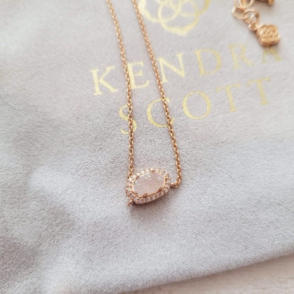 Kendra Scott Jewelry - Kendra Scott Iridescent Drusy Rose Gold Necklace